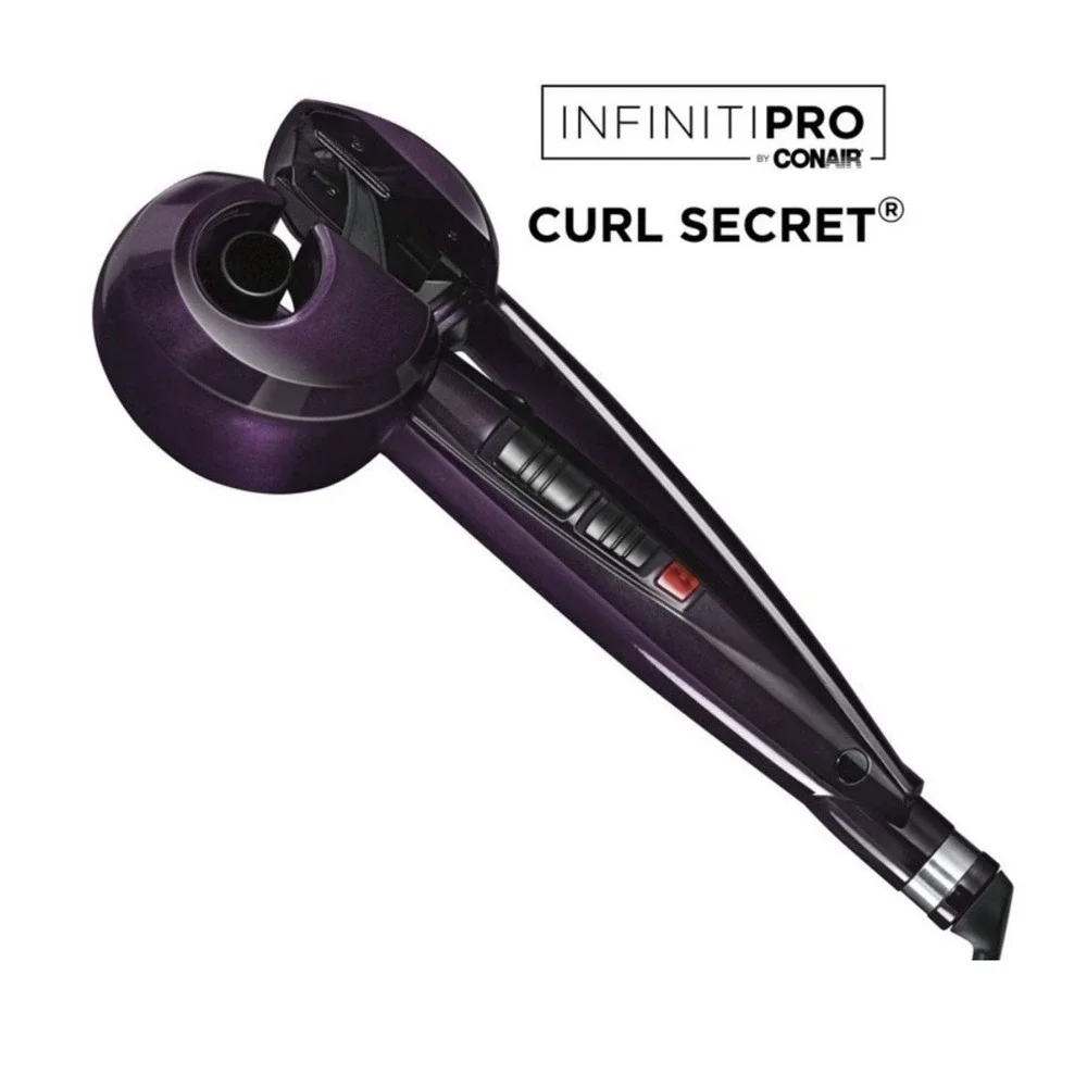 Conair Infiniti Pro Curl Secret automatic hair curler Purple C417MP Tested Works